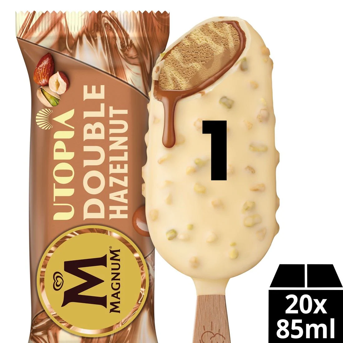 Magnum doble Hazelnut Nocciola UTOPIA
